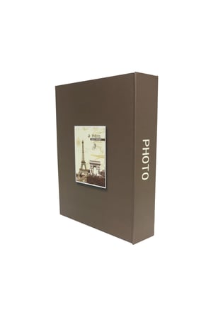 Rabsev RS4602-2 Fotoğraf Albümü 10x15cm 200 Fotoğraf Kapasiteli Eyfel Kulesi Desenli Anı Albümü