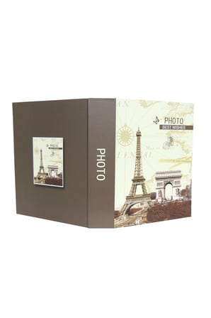 Rabsev RS4602-2 Fotoğraf Albümü 10x15cm 200 Fotoğraf Kapasiteli Eyfel Kulesi Desenli Anı Albümü