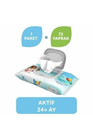 Baby Aktif Islak Mendil 72li Unı STD