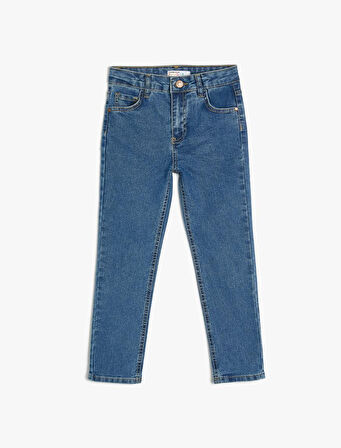 Koton Erkek Çocuk Jean Pantalon 4SKB40039TD ORTA İNDİGO