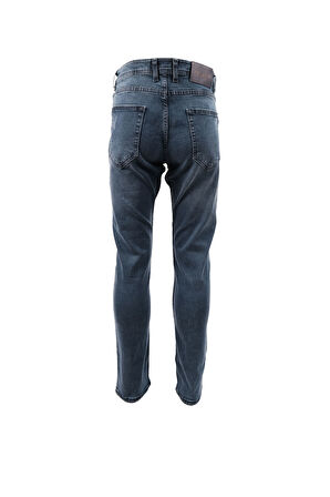 V344 Erkek Slim Lazer Tırnaklı Jean Pantolon Tom K.MAVİ