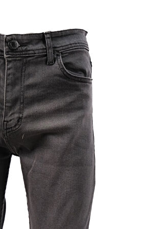 V214 Erkek Slim Likralı Jean Pantolon Tom Gri