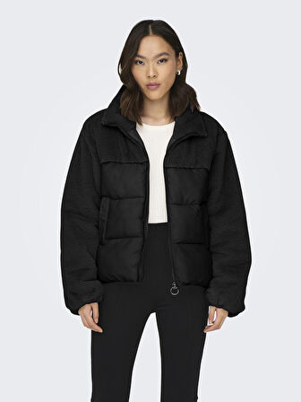 Only Onlwanja Fur Puffer Mıx Jacket Cc Otw Kadın Deri Mont Ve Ceket 15292945 Black