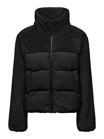 Only Onlwanja Fur Puffer Mıx Jacket Cc Otw Kadın Deri Mont Ve Ceket 15292945 Black