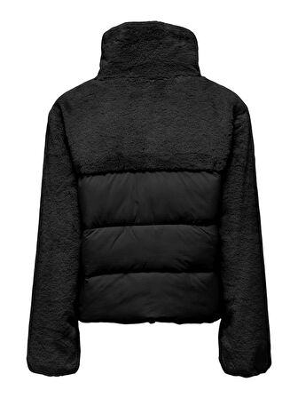 Only Onlwanja Fur Puffer Mıx Jacket Cc Otw Kadın Deri Mont Ve Ceket 15292945 Black