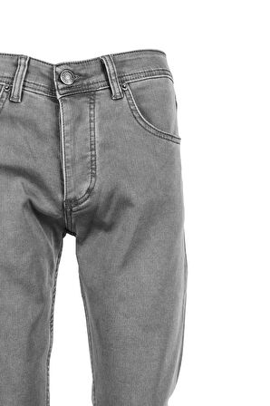 V538 Erkek Slim Likralı Jean Pantolon Tom Gri