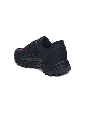 Scot Garson Trekking 058  Erkek Spor Ayakkabı ZM02CT058 Cilt Siyah Kırmızı