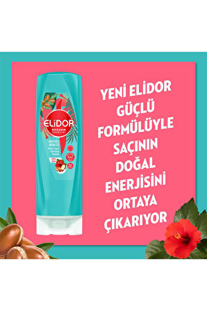 Saç Kremi Argan Yağı ve Hibisküs Özü 350 ml Elidor STD