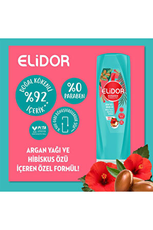 Saç Kremi Argan Yağı ve Hibisküs Özü 350 ml Elidor STD