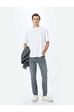 Mıcheal Skinny Erkek Jean Pantolon 5sam400051ıd Gri