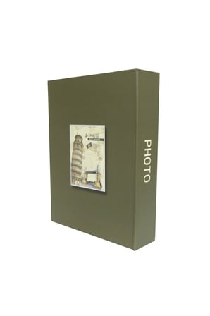 Rabsev RS4602-2 Fotoğraf Albümü 10x15cm 200 Fotoğraf Kapasiteli Pisa Kulesi Desenli Anı Albümü