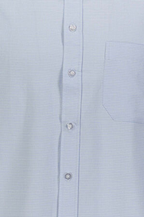 Armürlü Regular Buz Mavisi Erkek Gömlek Gm2025300030