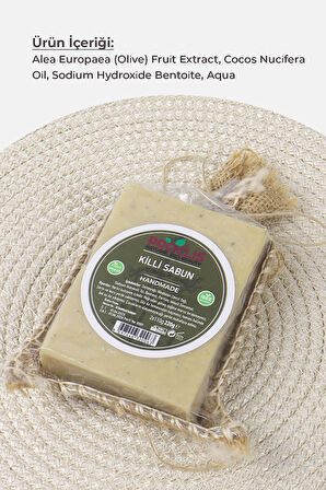 Doğal El Yapımı %100 Saf Killi Sabun Çiftli