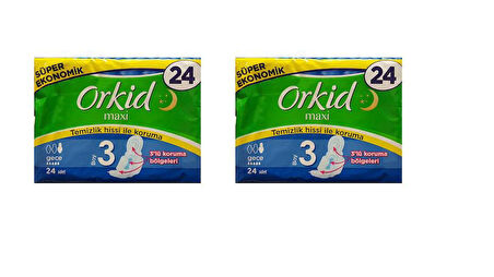 Orkid Maxi Gece 24lü X 2 Paket 