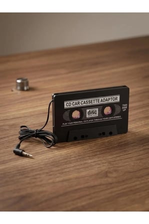 Araç Kasetçalar AUX MP3 Adaptörü-Kaset Adaptörü 3.5mm Telefon-Bilgisayar-Mp3 Uyumlu