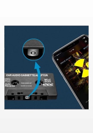 Araç Kasetçalar AUX MP3 Adaptörü-Kaset Adaptörü 3.5mm Telefon-Bilgisayar-Mp3 Uyumlu