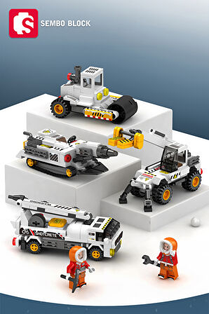 Sembo Block 8'i 1 arada Kar Kurtarma seti 993 Parça yapı blokları Lego ile uyumlu(2752-2759)