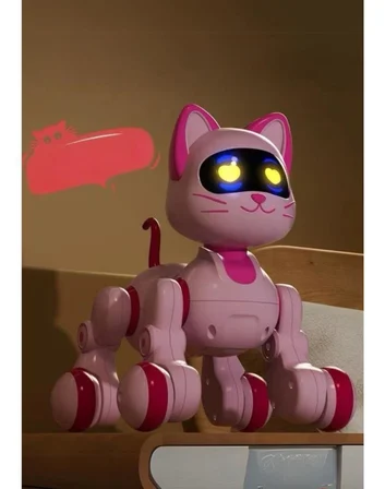 Oyuncak Full Fonksiyon Uzaktan Kumandalı El Sensörlü Şarjlı Işıklı Müzikli Dansçı Robot Kedi