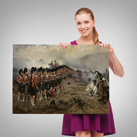 Robert Gibb'in İnce Kırmızı Çizg Tablosu -The Thin Red Line-6602