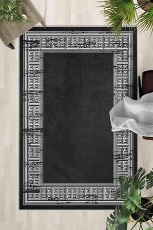 Kaymaz Taban Yıkanabilir Halı – Mutfak, Salon, Yatak Odası için Modern Dijital Baskı Halı (SLNHALI_1