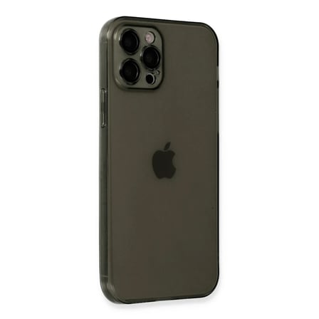 Apple iPhone 12 Pro Max Kılıf Fly Lens Silikon - Siyah