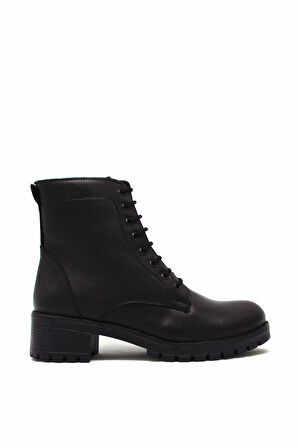 CASTLE BLACK CB2680 SİYAH CİLT KADIN POSTAL BOT