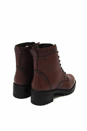 CASTLE BLACK CB2680 TABA CİLT KADIN POSTAL BOT