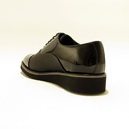 FOSCO FSC6590 SİYAH RUGAN ERKEK ÇİFT YÜZ BAĞLI KLASİK EVA TABAN AYAKKABI