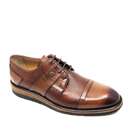 FOSCO FSC1532 TABA ERKEK ÇİFTYÜZ BASKILI BAĞLI AYAKKABI