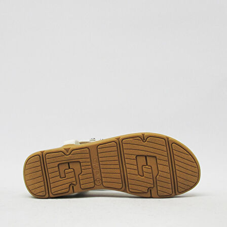 GUJA BLG120-1 BEYAZ KADIN PARMAK ARASI TAŞLI SANDALET