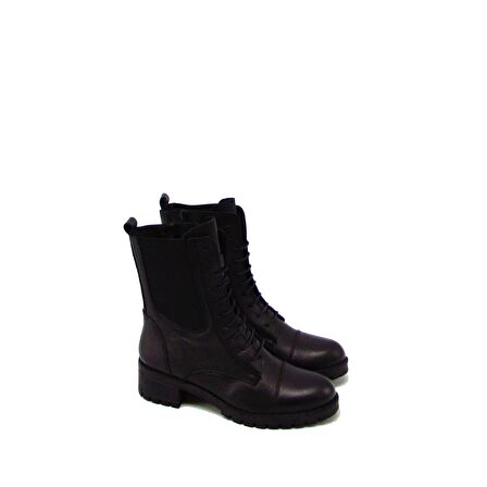 CASTLE BLACK CB2671-1 SİYAH KADIN LİKRALI POSTAL BOT