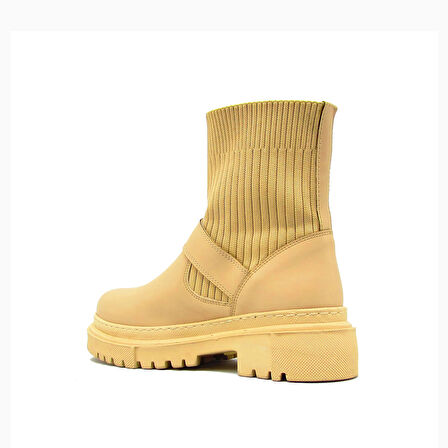 KANUGA BB2021-02 BEJ KADIN BOĞAZLI STREÇLİ BOT