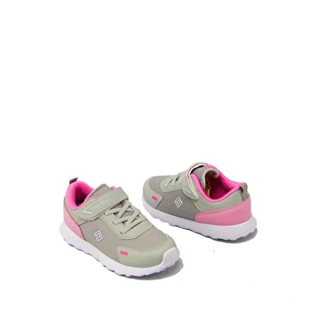 PEPİNO P-1216 BUZ-PEMBE UNISEX ÇOCUK FİLELİ SPOR AYAKKABI