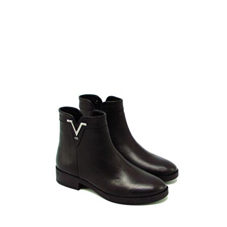 CASTLE BLACK CB21893-1 SİYAH KADIN TÜM YÜZ FERMUARLI BOT