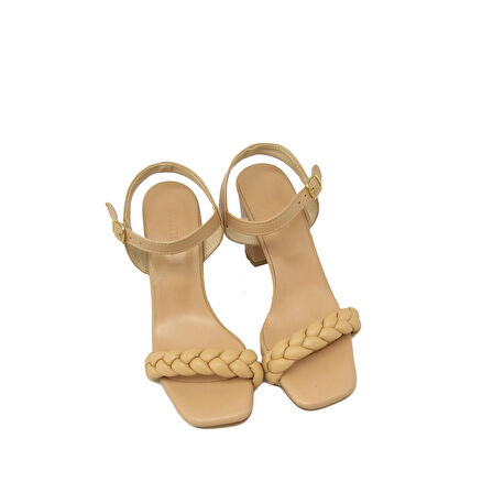 KANUGA BB2022-75 NUT KADIN ÖRGÜLÜ TEK BANT AYAKKABI