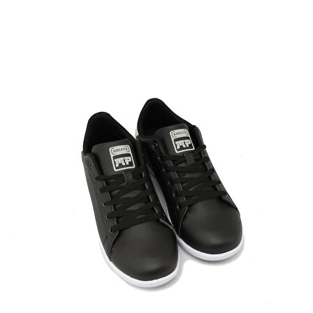 MP MP2691 SİYAH / BEYAZ KADIN YANLARI İĞNE BASKILI SPOR AYAKKABI