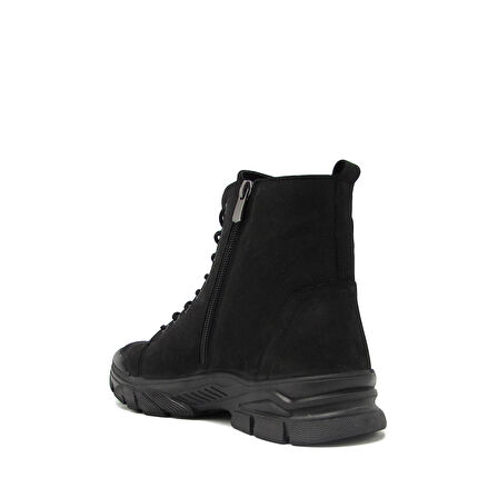 PEPİTA SRLR6021 SİYAH NUBUK ERKEK BAĞLI  POSTAL BOT