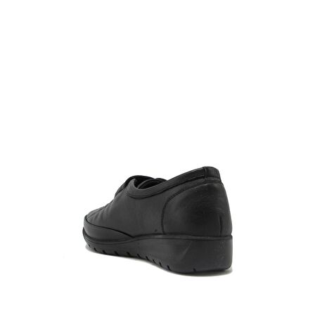 PEPİTA SRLR7679 SİYAH KADIN LASTİK BAĞLI CIRTLI AYAKKABI