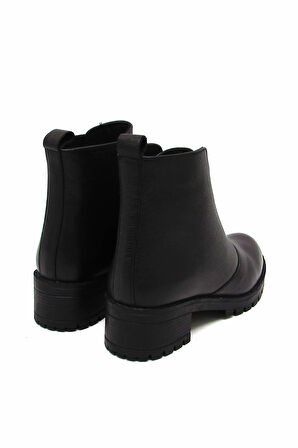 CASTLE BLACK CB21972-1 SİYAH KADIN ÇİFTYÜZ FERMUARLI BOT