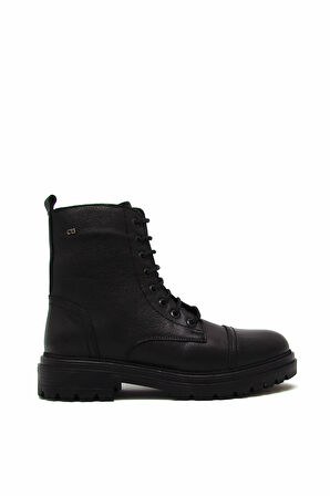 CASTLE BLACK CB3757-1 SİYAH KADIN ÇİFT YÜZ BAĞLI POSTAL BOT