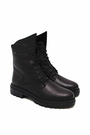 CASTLE BLACK CB3753-1 SİYAH KADIN BAĞLI POSTAL BOT
