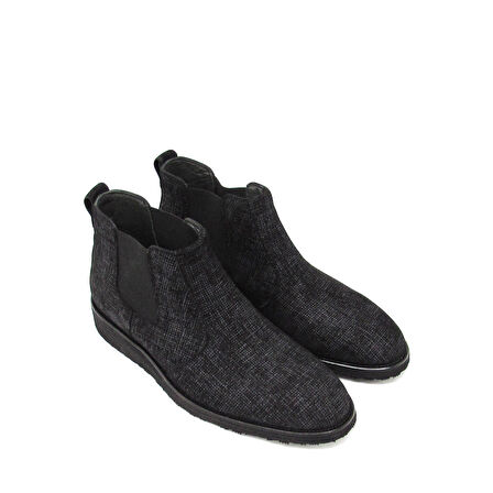 FOSCO FSC-1586 SİYAH / GRİ ERKEK TÜM YÜZ STREÇ DETAYLI BOT