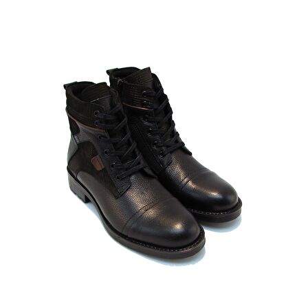 FOSCO FSC9513 SİYAH ERKEK BAĞLI FERMUARLI BASKLI BOT