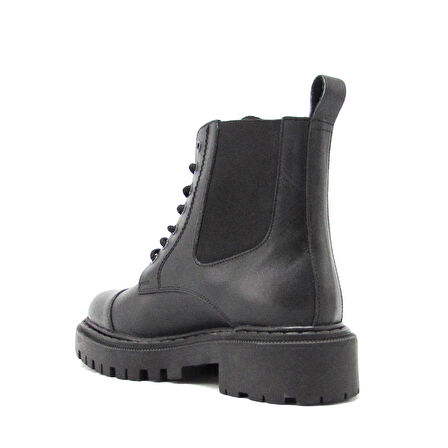 KANUGA SCL-650 SİYAH KADIN LASTİKLİ YARIM BOT