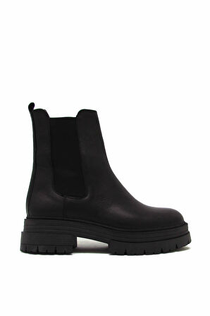 CASTLE BLACK CB26253-1 SİYAH KADIN STREÇ DETAYLI TÜM YÜZ BOT