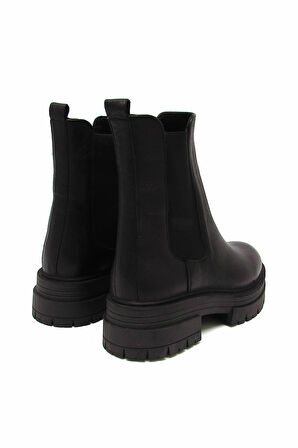 CASTLE BLACK CB26253-1 SİYAH KADIN STREÇ DETAYLI TÜM YÜZ BOT