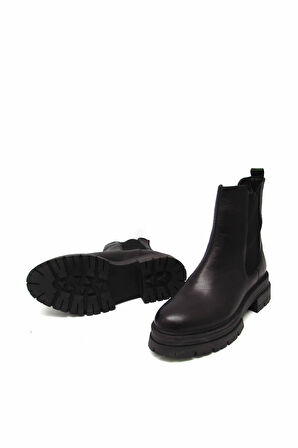 CASTLE BLACK CB26253-1 SİYAH KADIN STREÇ DETAYLI TÜM YÜZ BOT