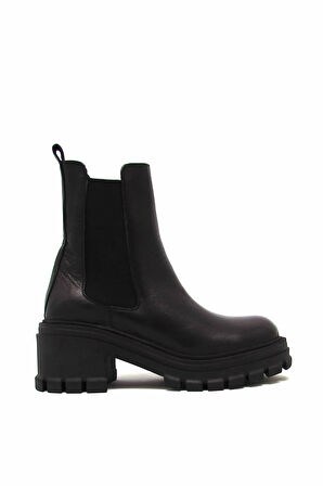 CASTLE BLACK CB52672-1 SİYAH KADIN TÜM YÜZ YARIM BOT