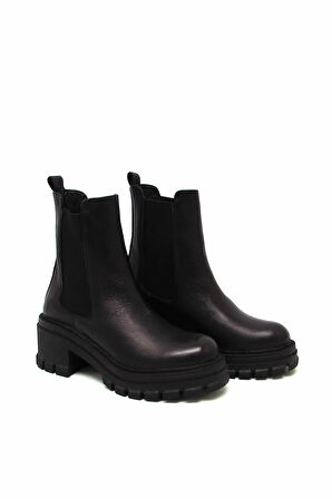 CASTLE BLACK CB52672-1 SİYAH KADIN TÜM YÜZ YARIM BOT