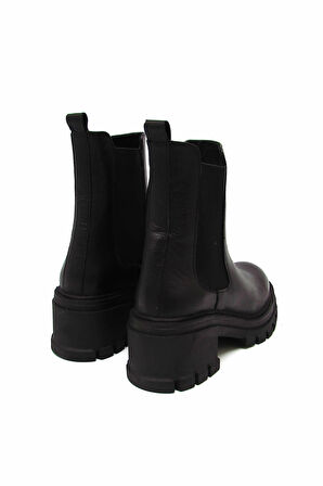 CASTLE BLACK CB52672-1 SİYAH KADIN TÜM YÜZ YARIM BOT